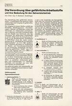 Die Verordnung über gefährliche Arbeitsstoffe und ihre Bedeutung für den Galvanisierbetrieb