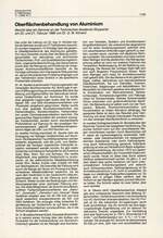 Oberflächenbehandlung von Aluminium