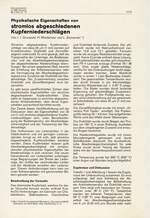 Physikalische Eigenschaften von stromlos abgeschiedenen Kupferniederschlägen