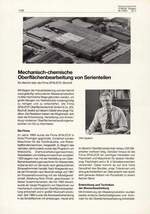 Mechanisch-chemische Oberflächenbearbeitung von Serienteilen