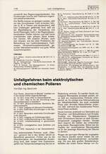 Unfallgefahren beim elektrolytischen und chemischen Polieren