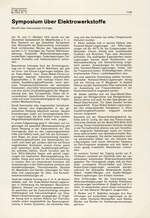 Symposium über Elektrowerkstoffe