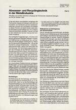 Abwasser-und Recyclingtechnik in der Metallindustrie – Teil 1