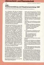 FDS -
Festveranstaltung und Hauptversammlung 1997