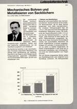 Mechanisches Bohren und Metallisieren von Sacklöchern