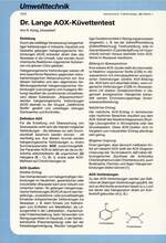 Dr. Lange AOX-Küvettentest