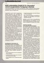 KSG Leiterplatten GmbH & Co. Gornsdorf nimmt neu gestaltete Fertigung in Betrieb