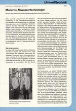 Moderne Abwassertechnologie