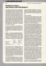 Nachbarn im Osten – was tut sich in den GUS-Staaten?