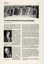 75 Jahre Galvaniseur-Innung Solingen