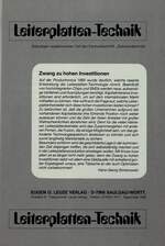 Zwang zu hohen Investitionen