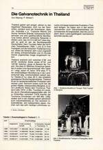 Die Galvanotechnik in Thailand