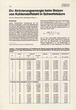 Die Aktivierungsenergie beim Beizen von Kohlenstoffstahl in Schwefelsäure