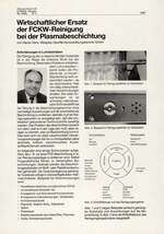 Wirtschaftlicher Ersatz der FCKW-Reinigung bei der Plasmabeschichtung