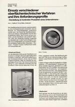 Einsatz verschiedener oberflächentechnischer Verfahren und ihre Anforderungsprofile