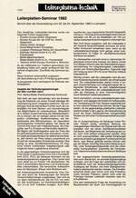 Leiterplatten-Seminar 1982