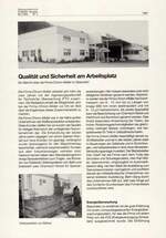 Qualität und Sicherheit am Arbeitsplatz