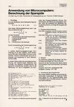 Anwendung von Microcomputern