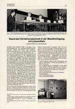 Stand der Verfahrenstechnik in der Metallreinigung mit Lösemitteln