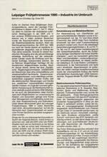 Leipziger Frühjahrsmesse 1990 – Industrie im Umbruch