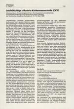 Leichtflüchtige chlorierte Kohlenwasserstoffe (CKW)