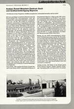 Ausbau Ruwel-Masslam-Zentrum Goch und Großserienfertigung Bayonne