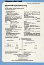 Kostensenkung durch Recycling – Teil 3