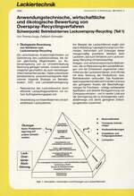 Anwendungstechnische, wirtschaftliche
und ökologische Bewertung von Overspray-Recyclingverfahren