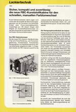 Sicher, kompakt und zuverlässig: die neue FBC-Kunststoffkabine für den schnellen, manuellen Farbtonwechsel