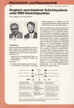 Vergleich verschiedener Schichtsysteme unter EMV-Gesichtspunkten