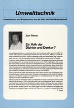 Ein Volk der Dichter und Denker?