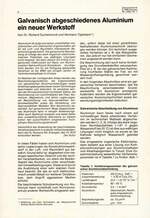 Galvanisch abgeschiedenes Aluminium ein neuer Werkstoff