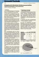 Umgang mit chlorierten Kohlenwasserstoffen