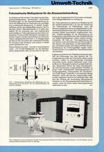 Fotometrische Meßsysteme für die Abwasserbehandlung