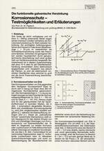 Die funktionelle galvanische Verzinkung Korrosionsschutz – Testmöglichkeiten und Erläuterungen