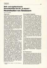 Meß- und regeltechnische Besonderheiten beider„in-stream“-Neutralisation von Abwässern
