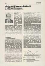 Interferenzfärbung von Edelstahl in wäßrigen Lösungen