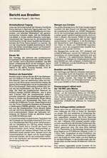 Bericht aus Brasilien 10/1986