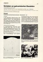 Schäden an galvanisierten Bauteilen