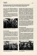 Großautomaten für die funktionelle Galvanotechnik