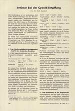 Irrtümer bei der Cyanid-Entgiftung