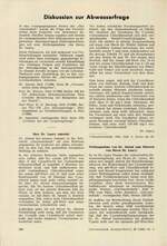 Diskussion zur Abwasserfrage