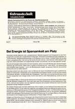 Bei Energie ist Sparsamkeit am Platz