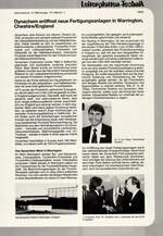 Dynachem eröffnet neue Fertigungsanlagen in Warrington, Cheshire/England