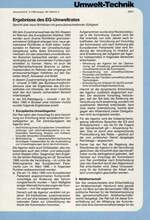 Ergebnisse des EG-Umweltrates