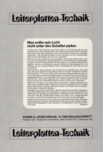 Man sollte sein Licht nicht unter den Scheffel stellen