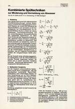 Kombinierte Spültechniken zur Minderung und Vermeidung von Abwasser
