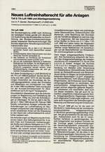 Neues Luftreinhalterecht für alte Anlagen