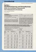 Spülen - Qualitätssicherung und Umweltschutz