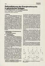 Rationalisierung des Energieverbrauchs in galvanischen Anlagen